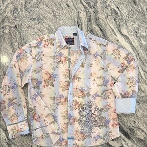English Laundry Pastel Floral Button-Up Shirt